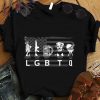 Premium LGBTQ Liberty Guns Beer Trump BBQ American Flag shirt 7