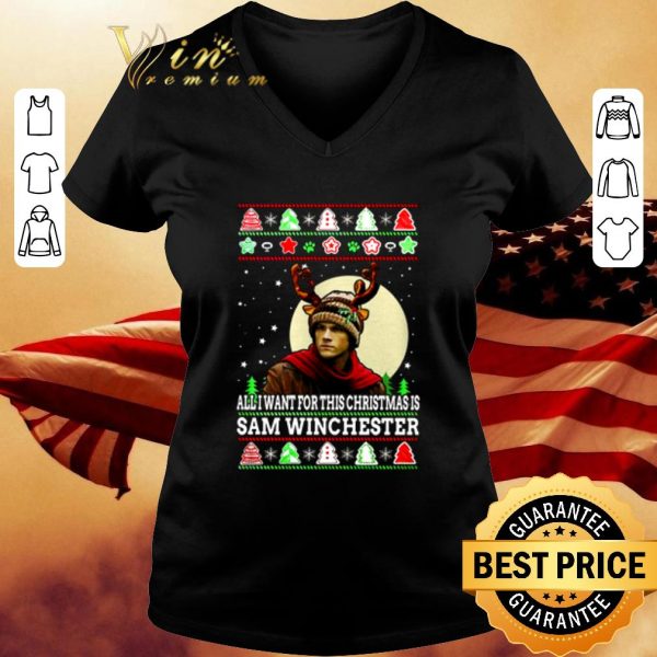Premium Supernatural All I Want For This Christmas Is Sam Winchester Ugly shirt 3