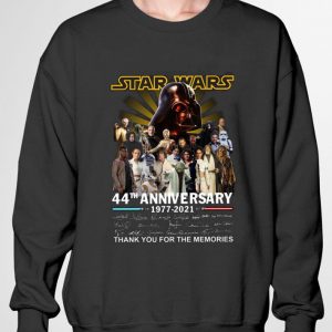 Premium All character Star Wars 44th Anniversary 1977-2021 Signatures shirt 5