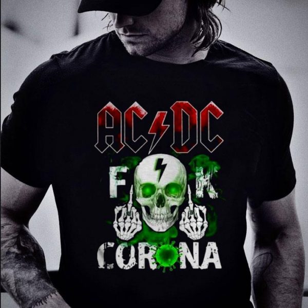 Hot Skull ACDC Fuck Coronavirus Covid-19 shirt 2