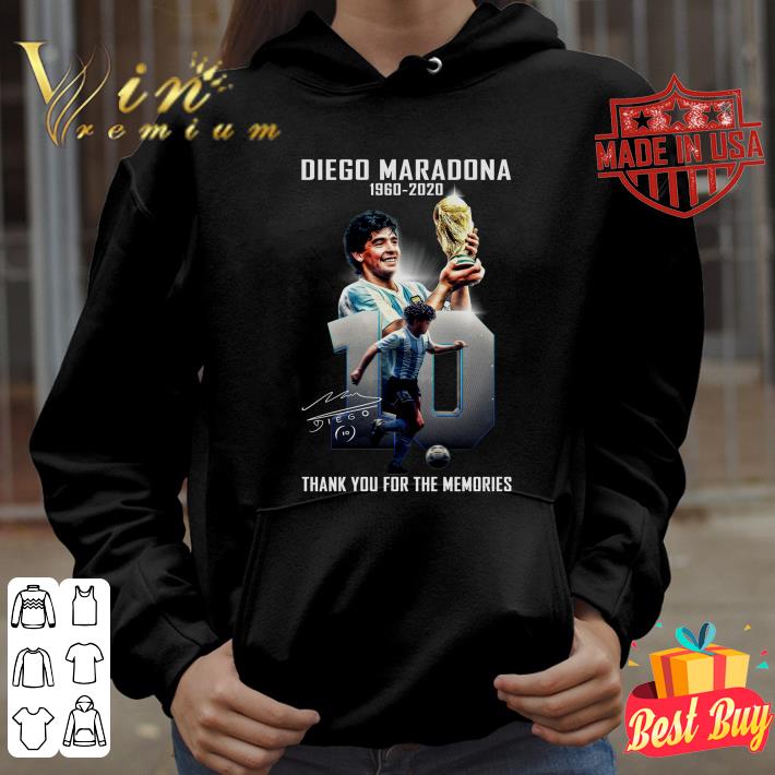 Funny RIP 10 Diego Maradona 1960-2020 Thank You For The Memories shirt 9 Funny RIP 10 Diego Maradona 1960-2020 Thank You For The Memories shirt