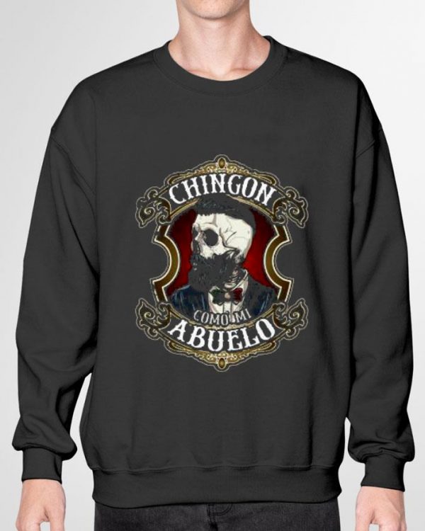 Funny Skull Chingon Como Mi Abuelo shirt 3
