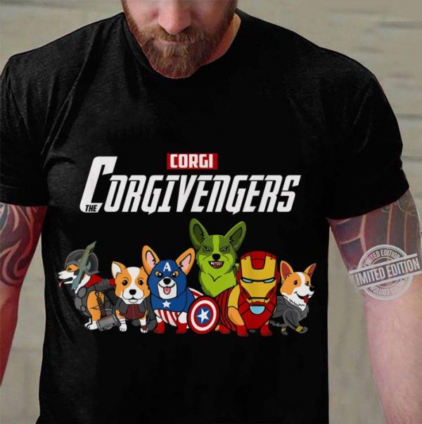 Funny Corgivengers Avenger Corgi Dog Lover shirt 3