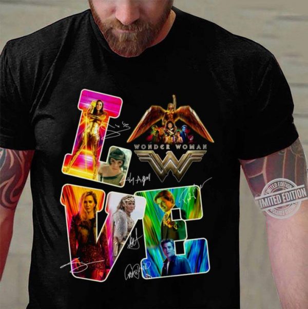 Logo Wonder Woman 1984 Signatures Lover shirt 3
