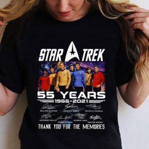 Star Trek 55 Years 1966-2021 Signatures William Shatner shirt 4