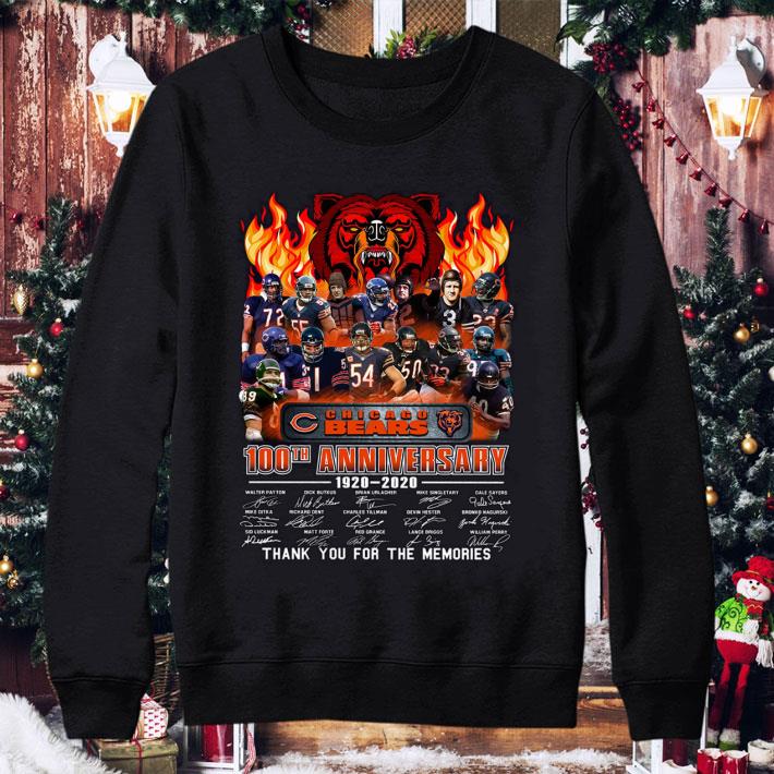 NFL Chicago Bears 100th Anniversary 1920-2020 Signatures shirt 9 NFL Chicago Bears 100th Anniversary 1920-2020 Signatures shirt