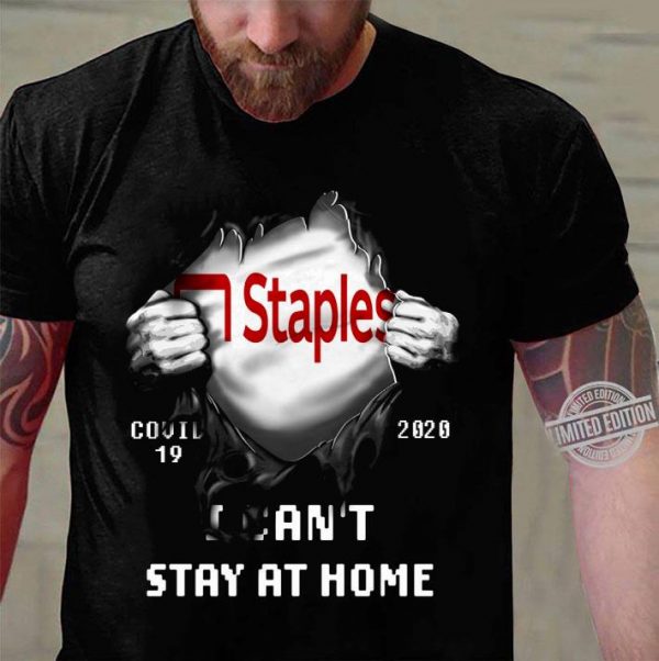 Best Staples Covid-19 2020 Stay At Home shirt 3