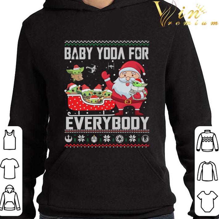 Star Wars Santa and Baby Yoda For Everybody Ugly Christmas shirt