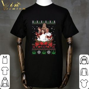 Star Wars characters sing ugly Christmas shirt 4