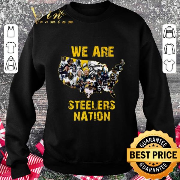 America map Pittsburgh Steelers We Are Steelers Nation shirt 3