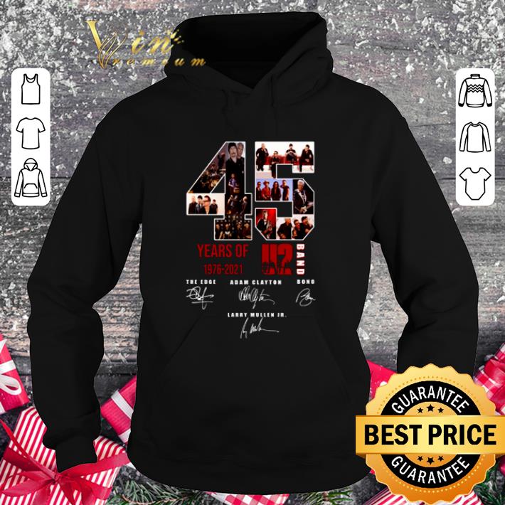 Hot U2 Band 45 Years Of 1976-2021 Signatures The Edge Adam Clayton shirt 9 Hot U2 Band 45 Years Of 1976-2021 Signatures The Edge Adam Clayton shirt