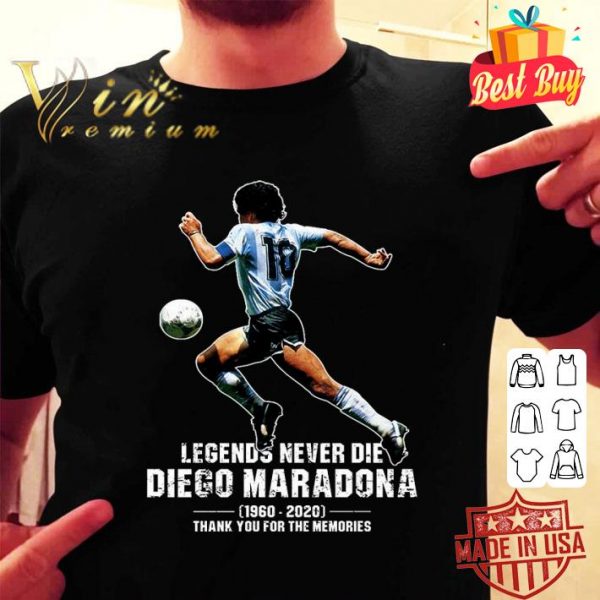 Legends Never Die Diego Maradona 1960-2020 shirt 2