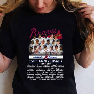 Hot Atlanta Braves 150th Anniversary 1871-2021 Signatures shirt 4