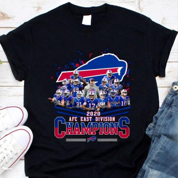 Premium Buffalo Bills Signatures 2020 AFC East Division champions shirt 1