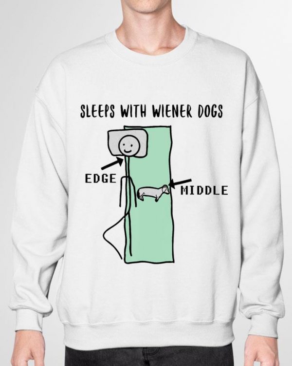 Premium Sleeps With Wiener Dogs Edge Middle shirt 3