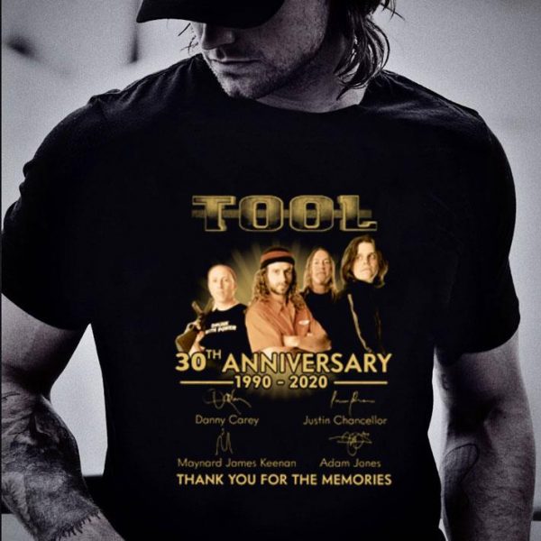 Awesome Tool Rock Band 30th Anniversary 1990-2020 Signatures shirt 2
