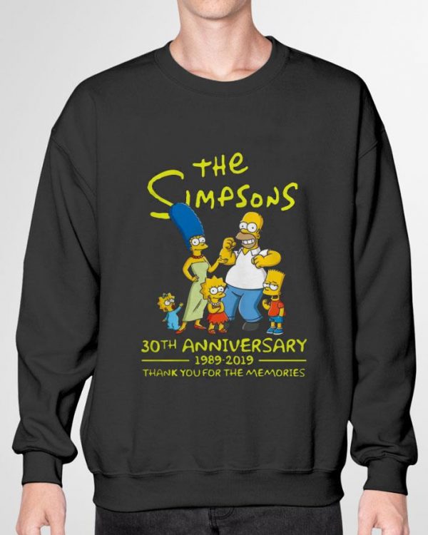 The Simpsons TV Series 30th Anniversary 1989-2019 Thank You For The Memories shirt 3