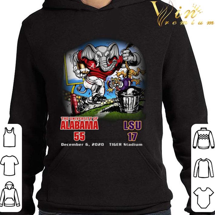 Hot The University Of Alabama 55-17 LSU Tiger Stadium December 6 2020 shirt