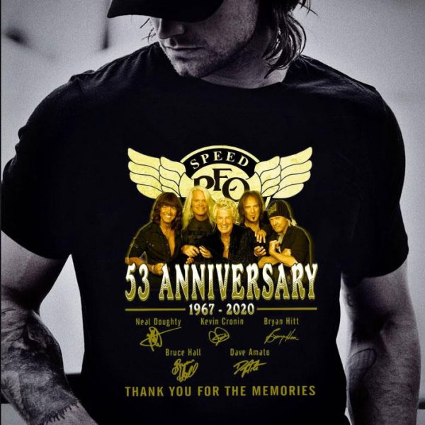 Premium Kevin Cronin REO Speedwagon 53 anniversary 1967-2020 Signatures shirt 2