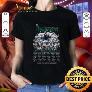 Premium Seattle Seahawks The Seahawks 45th Anniversary 1976-2021 Signatures shirt 4