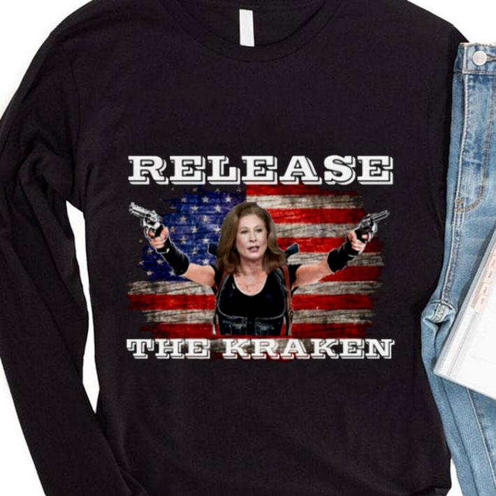 Premium Sidney Powell Release The Kraken Trump American flag shirt 9 Premium Sidney Powell Release The Kraken Trump American flag shirt