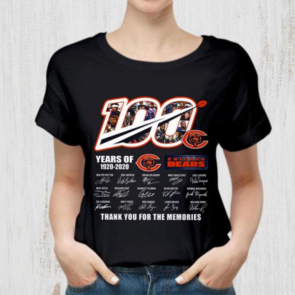 Original 100 Years Of 1920-2020 Chicago Bears Signed Thank You Memories shirt 2