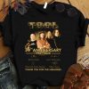Awesome Tool Rock Band 30th Anniversary 1990-2020 Signatures shirt 7
