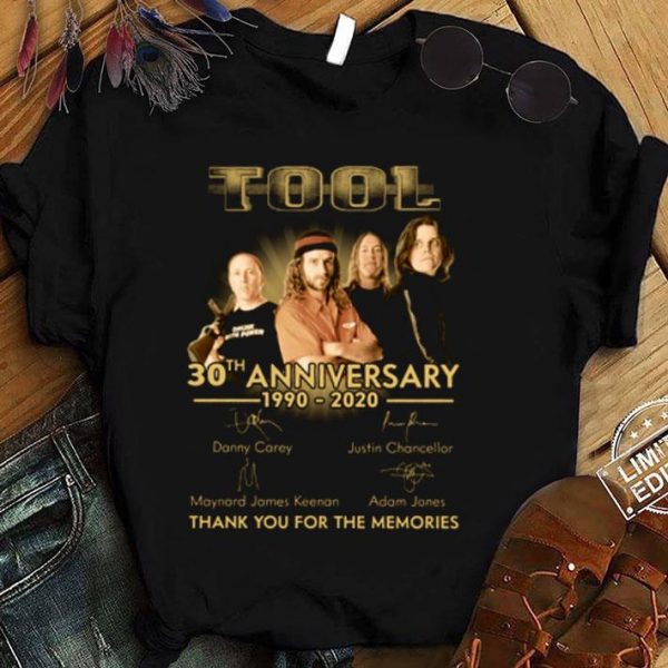 Awesome Tool Rock Band 30th Anniversary 1990-2020 Signatures shirt 1