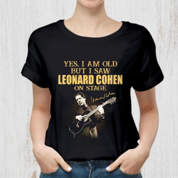 Best Yes I Am Old But I Saw Leonard Cohen On Stage Play Guitar Signature shirt 2