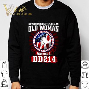 Never Underestimate An Old Woman Who Has A DD 214 Dog tag shirt 5