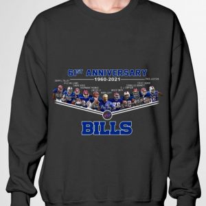 Funny Buffalo Bills 61st anniversary 1960-2021 Team & coach signatures shirt 5