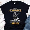 Official Never underestimate a woman who listen to Bob Dylan July Signature shirt 7