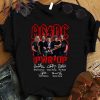 Hot Power Up ACDC Band PWR Up Signatures Brian Johnson Angus Young shirt 7