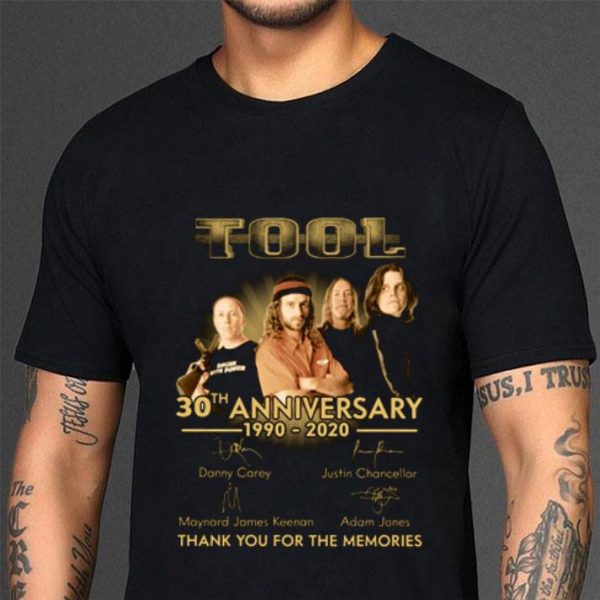 Awesome Tool Rock Band 30th Anniversary 1990-2020 Signatures shirt 3