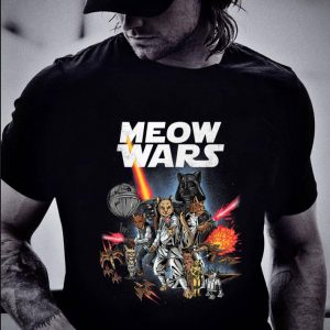 Premium Meow Wars Cat Star Wars Lover Gift Cat Mom shirt 4