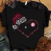 Best Santa Alabama Crimson Tide Heart Christmas shirt 7