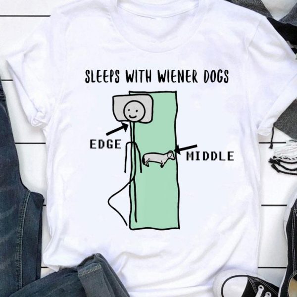 Premium Sleeps With Wiener Dogs Edge Middle shirt 1