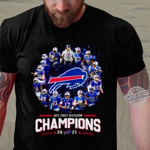 Funny Team Buffalo Bills Signatures AFC East Division Champions 2021 shirt 5