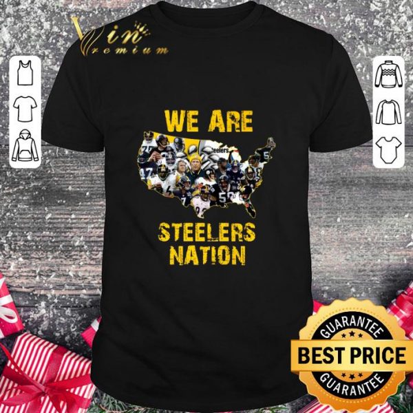 America map Pittsburgh Steelers We Are Steelers Nation shirt 1