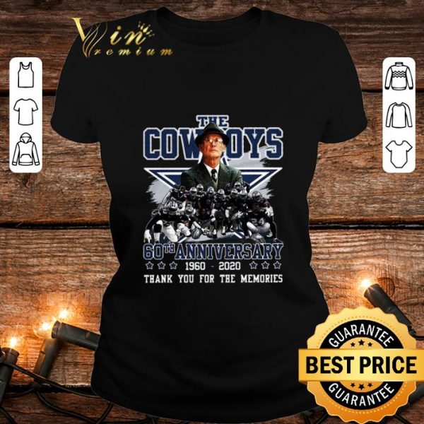 Hot The Dallas Cowboys 60th Anniversary 1960-2020 shirt 2