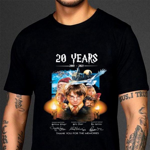Thank You Memories Harry Potter 20 Years 2001-2021 Signatures shirt 3