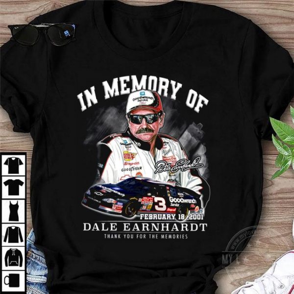 In Memory Of Dale Earnhardt February 18 2001 Signature shirt 1