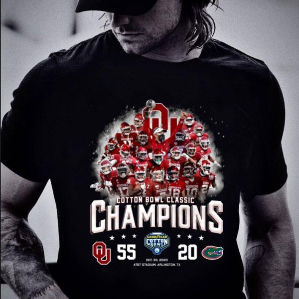 Cotton Bowl Classic Champions Oklahoma Sooners 55-20 Florida Gators shirt 2
