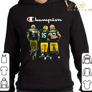 Logo Champion Green Bay Packers Favre Starr Rodgers Signatures shirt 7