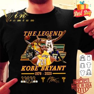 Best Vintage LA Lakers The Legend Kobe Bryant 1978-2020 Signature shirt 5