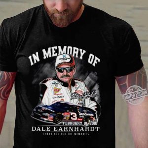 In Memory Of Dale Earnhardt February 18 2001 Signature shirt 6