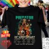 Funny All character Predator 34th Anniversary 1987-2021 Signatures shirt 8