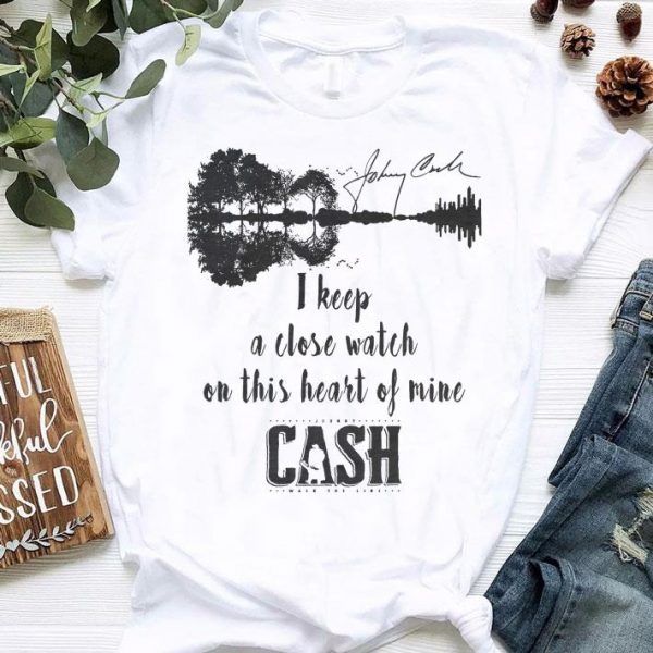 Awesome Guitar Lake Johnny Cash Signature I Walk The Line I Keep A Close shirt 1