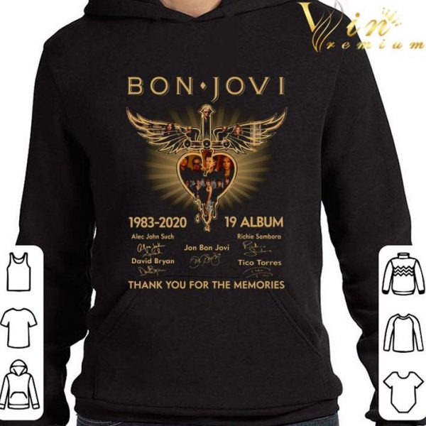 Bon Jovi 1983-2020 19 Album Signatures Jon Bon Jovi shirt 4