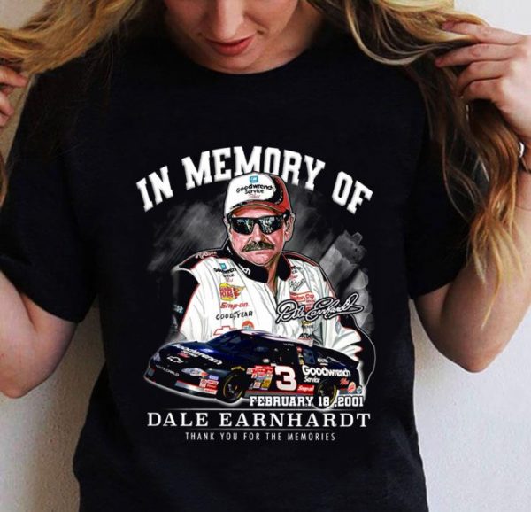 In Memory Of Dale Earnhardt February 18 2001 Signature shirt 2